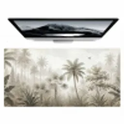Jungle - Palmbomen - Natuur Muismat XXL klein -zzz3d