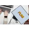 Fijn - Geel - Oranje laptophoes neopreen klein -bureau