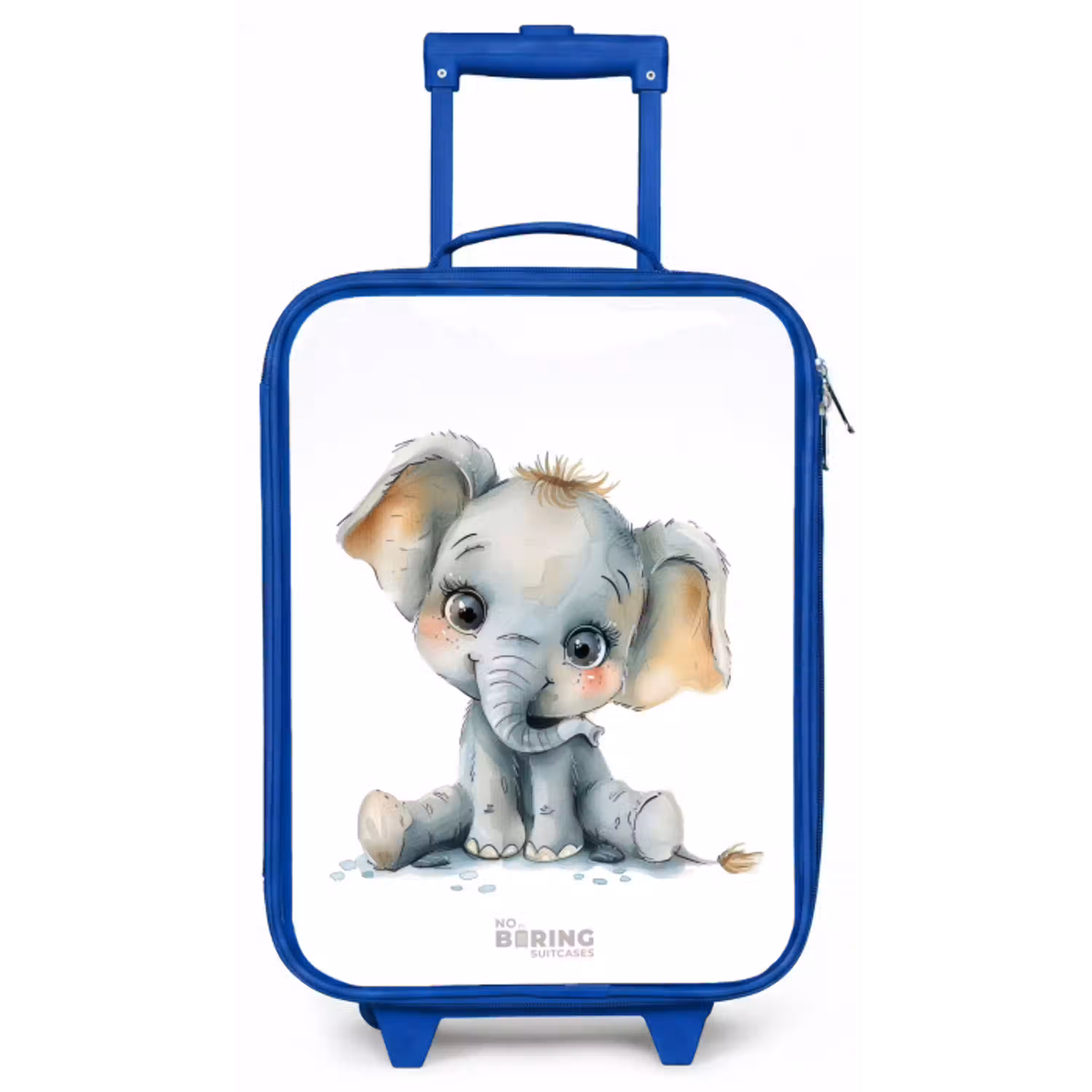 Baby olifant Kinderkoffer - Blauw klein -zz3dotto