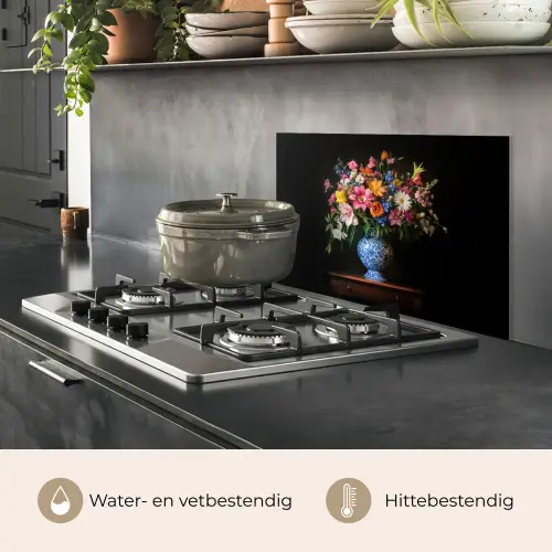 Kleur - Vaas - Bloemen - Boeket keuken achterwand spatscherm klein -usp_NL