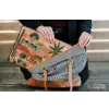 Tijger - Palmen - Cactus - Oranje laptophoes neopreen klein -tas