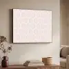 Lijnen - Patroon - Symmetrisch Textielframe zwart klein 947 -sfeer3
