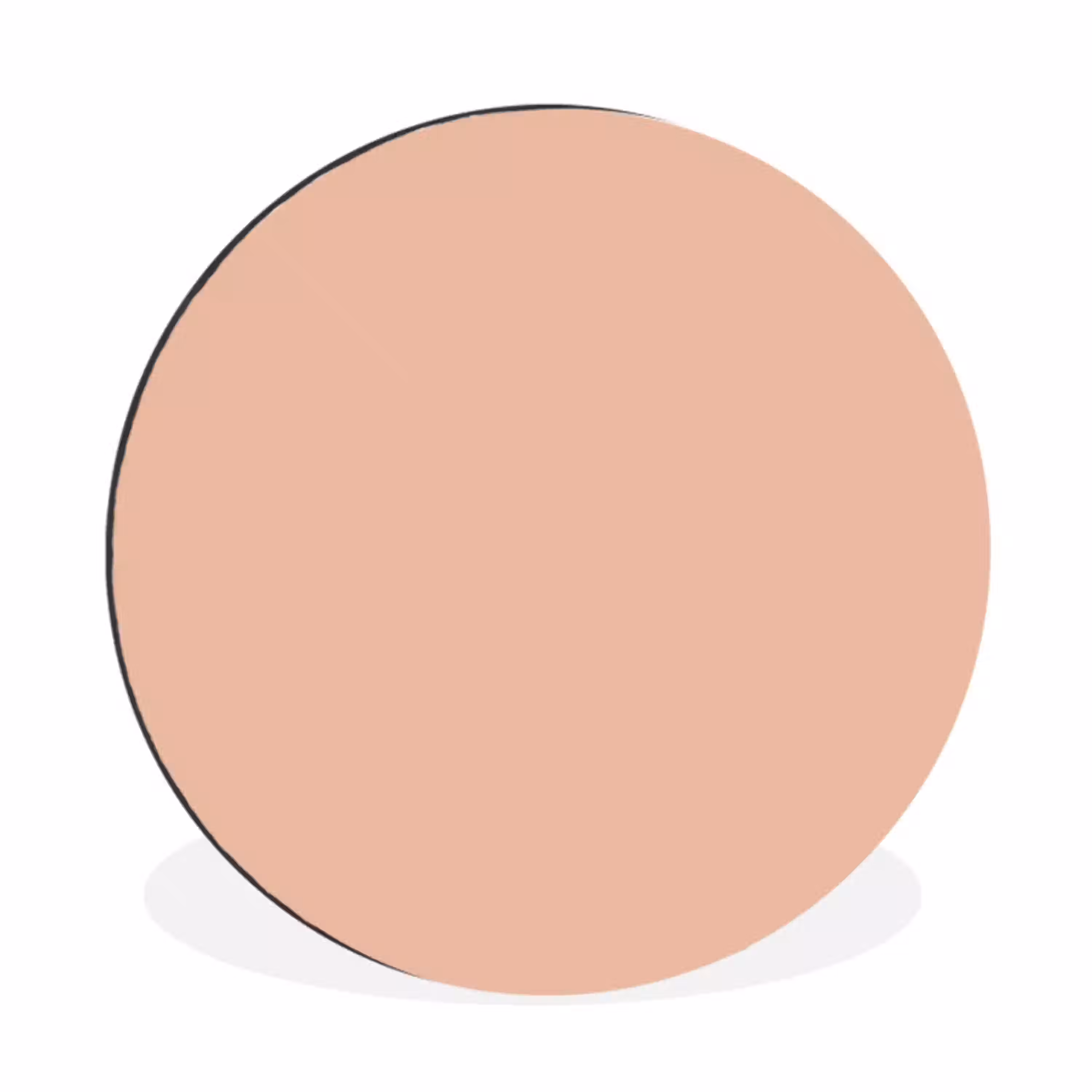 Blush - Terracotta - Nude Wandcirkel aluminium klein 190 -3d