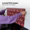 Antiek - Bloemen - Kleurrijk Inductie beschemer met haakjes klein 777 -ky-ophangen-nl