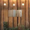 Hout - Planken - Licht tuinposter los doek klein -sfeer1