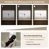 Zeilboot - Zwart - Water - Silhouet Light Box met batterij (Wandlamp) middel -USP_dimbaarNL