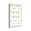 Beer - Japandi - Beige - Decoratie aluminium wit klein -3d