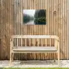 Bergen - Meer - Bos Tuinposter op houten frame 2 cm dik klein -sfeer4