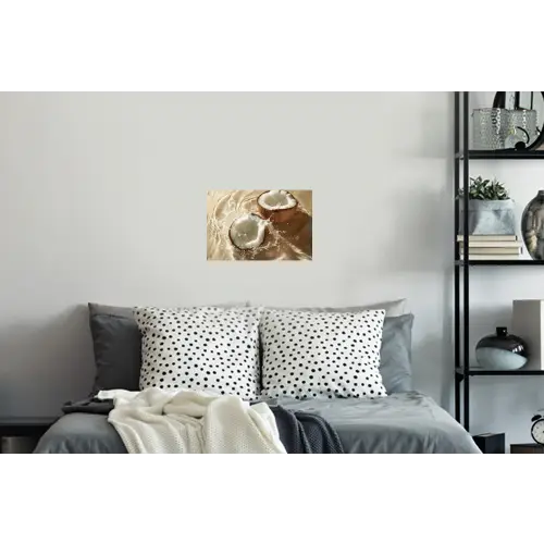 Kokosnoot - Water - Beige - Spetters Muursticker klein -slaapkamer