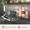 Macarons - Beige - Bruin keuken achterwand spatscherm klein -usp_NL