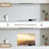 Parijs - Skyline - Zonsondergang - Steden keuken achterwand spatscherm klein -voor_na_FR