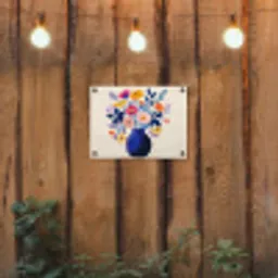 Vaas - Bloemen - Boeket tuinposter los doek klein -sfeer1