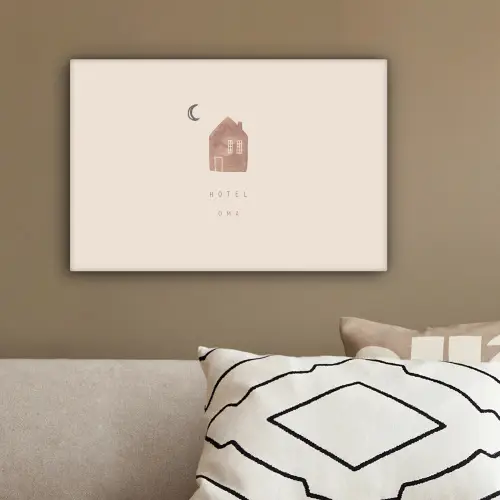 Spreuken - Hotel oma - Oma - Quotes canvas 2cm klein -sfeer3