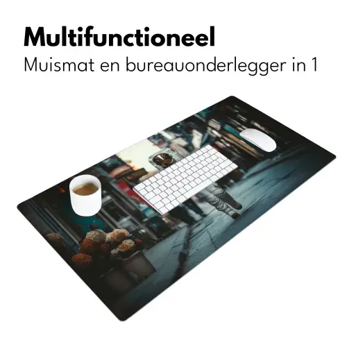 Boeket - Bloemen - Kleurrijk - Astronaut Muismat XXL klein -sfeer4
