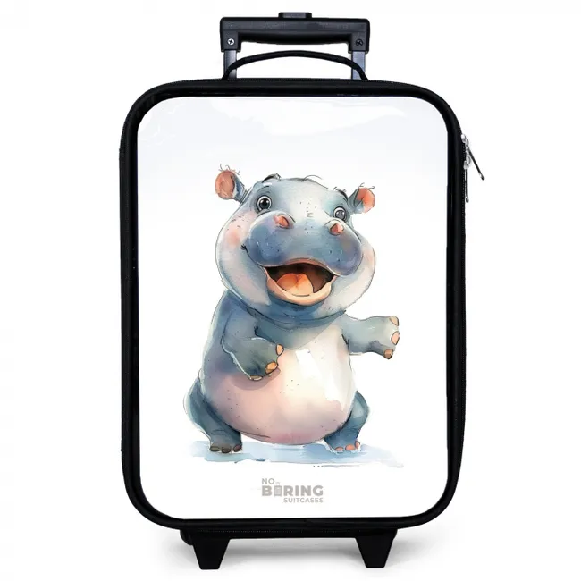 Baby nijlpaard Kinderkoffer - Zwart klein -zzz_website3d