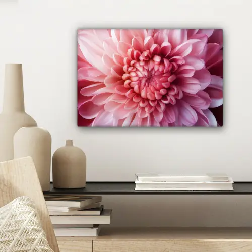 Dahlia - Bloem - Close up - Roze canvas 2cm klein -sfeer6