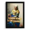 Melkmeisje - Goud - Quotes - Schilderij - Oude meesters fotolijst zwart zonder passe partout klein -3d