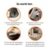 Retro - Disco - Bloemen - Discobal- Multi Inductie beschermer vinyl 3mm klein 276 -zzzzzzz-td-werking