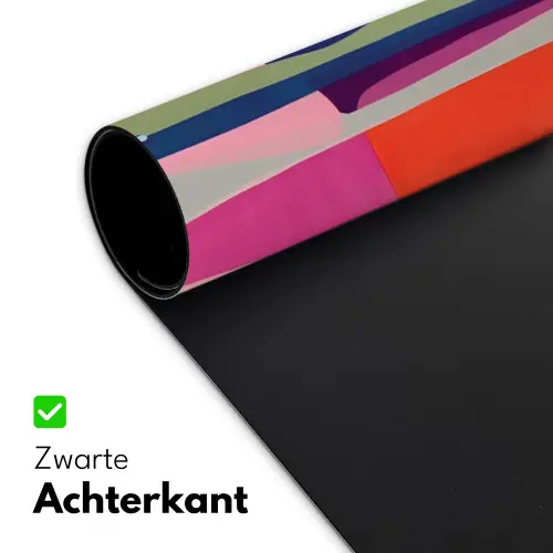 Kleurbanen - Verticaal - Kleurrijk Muismat XXL klein -sfeer2