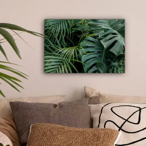 Planten - Jungle - Bladeren - Tropisch canvas 2cm klein -sfeer1
