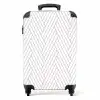 Grafisch - Patroon - Modern -  Geweven NBS - Handbagage koffer - Kinderen Unisex middel 644 -productfoto_recht