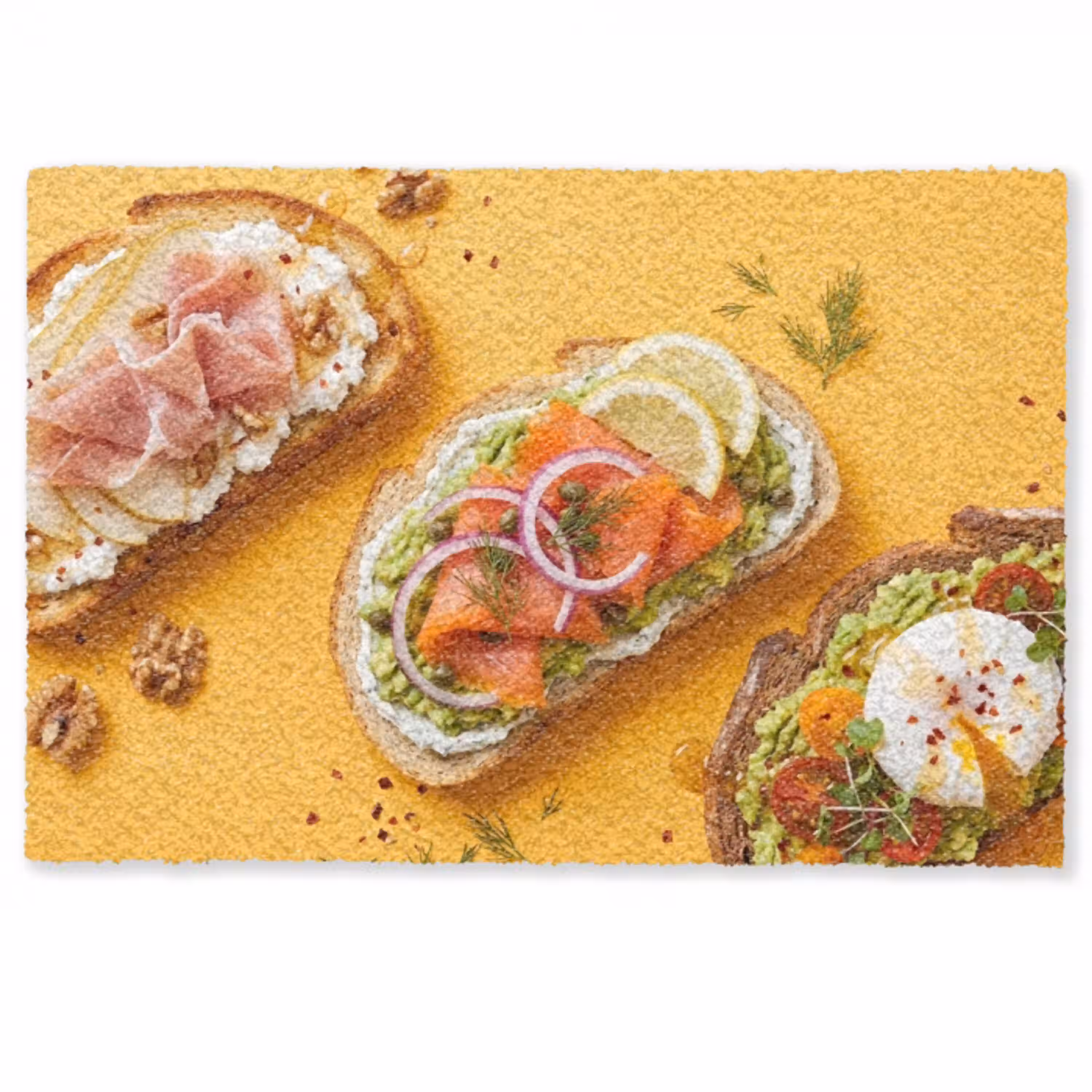 Eten - Brood - Ontbijt - Modern - Kleurrijk Deurmat klein -zkaufland3d