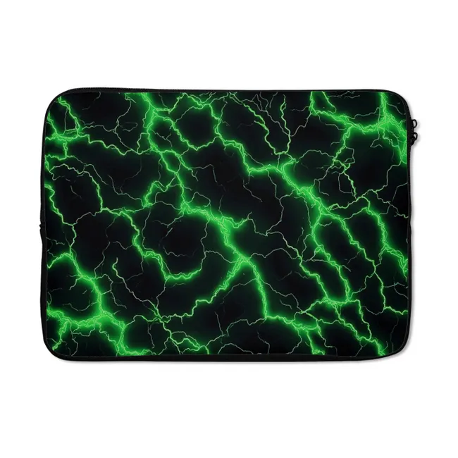Laptophoes Gaming - Bliksemflitsen - Groen - Energie