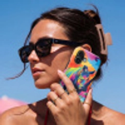 Neushoorn - Zonsondergang - Savanna - Kleurrijk Toughcase MagSafe Apple iPhone 17 klein -Sfeer2V