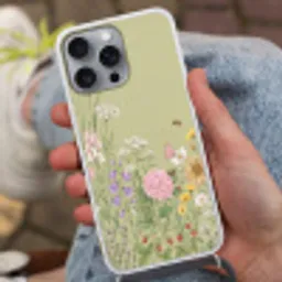 Botanisch - Bloemen - Kleurrijk Hoesje iPhone 16 Pro Max met koord klein -sfeer3