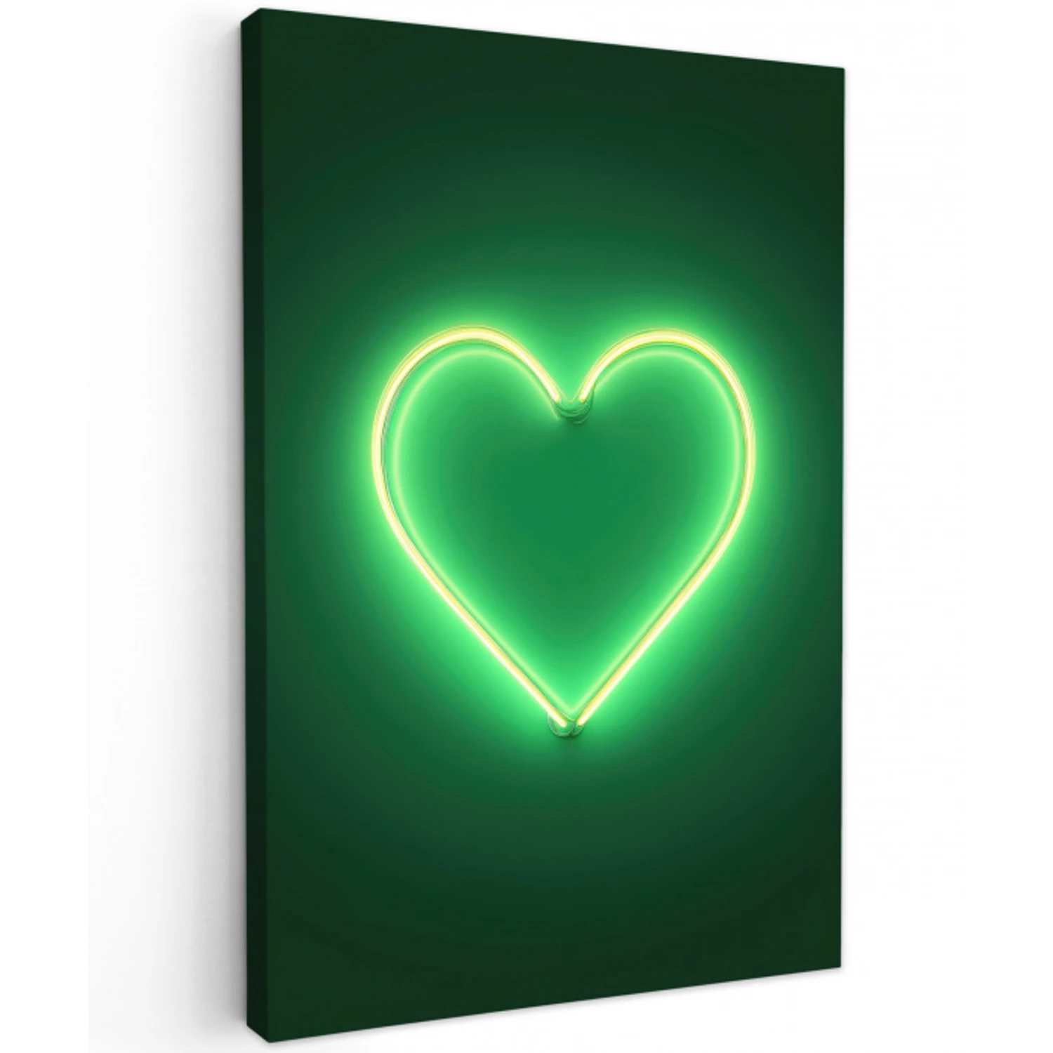Neon - Groen - Licht canvas 2cm klein -z3d