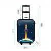 Planeet - Raket - Sterren - Donkerblauw Kinderkoffer - Zwart klein -productfoto_formaten