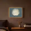 Vogel - Blauw - Vintage Light Box met batterij (Wandlamp) middel -sfeer4