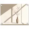 Vaas - Takken - Bessen - Minimalistisch tuinposter los doek klein -3d