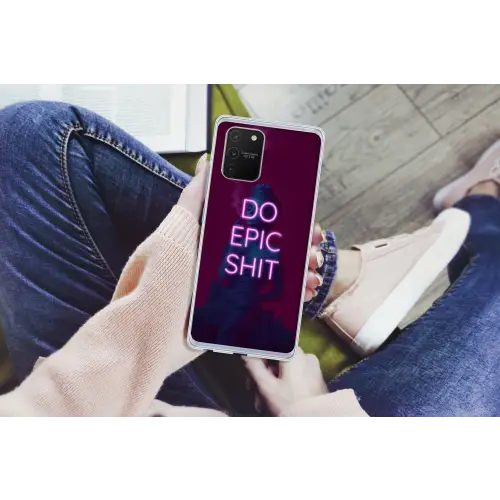 Buste - Neon - LED - Letters Telefoonhoesje Samsung Galaxy S10 Lite klein -handS10Lite