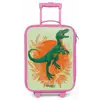 Groene dino tussen varens Kinderkoffer - Roze klein -zz3dotto
