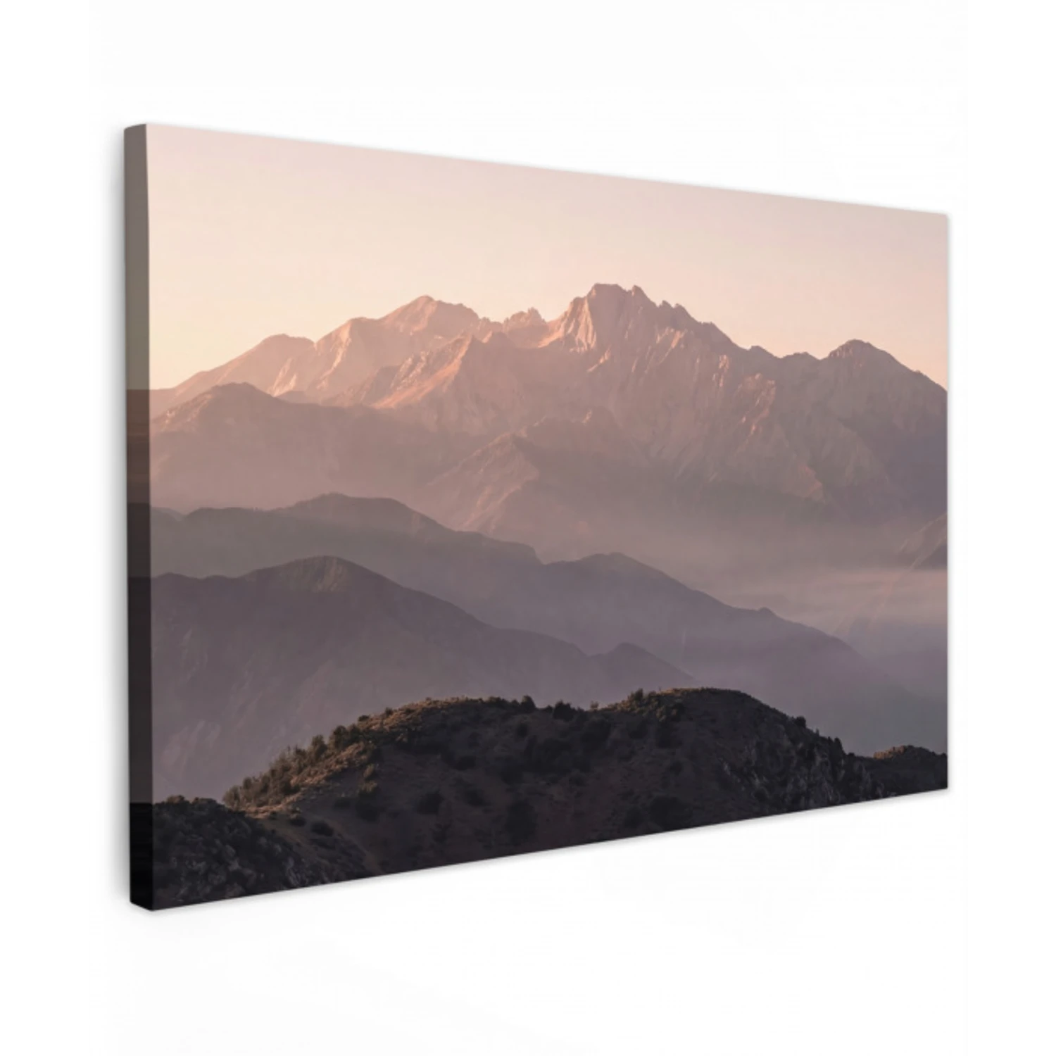 Panorama - Landschap - Bergen Tuinposter op houten frame 2 cm dik klein -3d