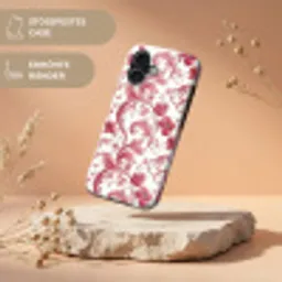 Barok - Patroon - Rood Toughcase MagSafe Apple iPhone 17 klein 1017 -USP_RandenV_DE