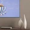 Mok - Koffie - Vrouw - Paars PET vilt klein -sfeer6_closeup