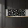 Zwarte - Glans - Stenen keuken achterwand 2 middel 871 -sfeer1