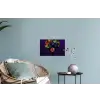 Vrouw - Paars - Druiven Muursticker klein -plant