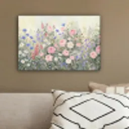 Bloemen - Tuin - Natuur - Kleurrijk canvas 2cm klein -sfeer3