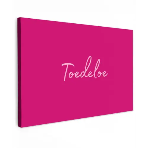 Toedeloe - Roze canvas 2cm klein -z3d