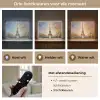 Eiffeltoren - Schilderij - Olieverf - Parijs Light Box met batterij (Wandlamp) middel -USP_lichtkleurNL