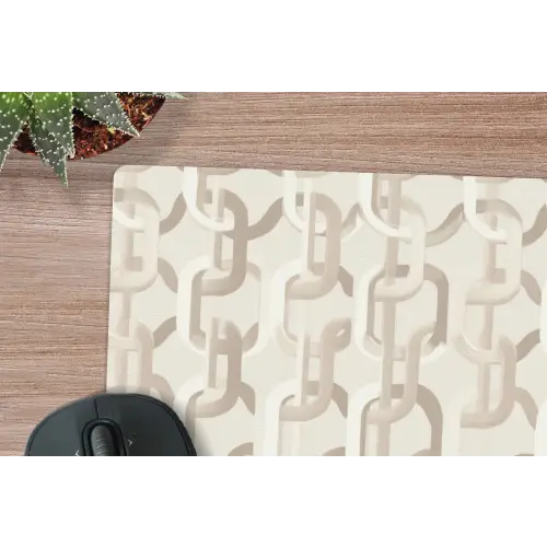 Motief - Abstract - Beige muismat rubber klein 262 -closeup