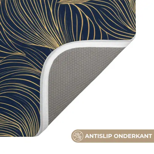 Abstract - Lijnen - Blauw - Goud WCmat klein 1009 -USP_AntislipNL