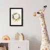 Kerstkrans - Kerst - Goud - Beige fotolijst zwart zonder passe partout klein -usfeer4_kinderkamer