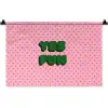 Yes fun - Groen - Roze - Stippen Wandkleed katoen klein -zz3d
