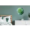 Blad - Plant - Groen - Textuur Wandcirkel aluminium klein -slaapkamer