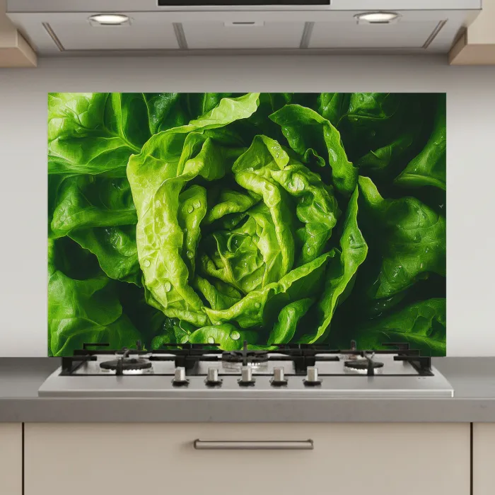 Groente - Sla - Groen keuken achterwand spatscherm klein -3d_website