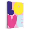 Love - Valentijn - Kleurrijk KitchenYeah - Keuken - Canvas klein -3d